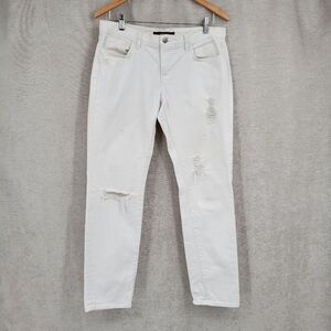 J Brand Aidan White Distressed Women's Jeans Size 28 Waist